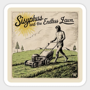 Endless Lawn Mowing Sticker